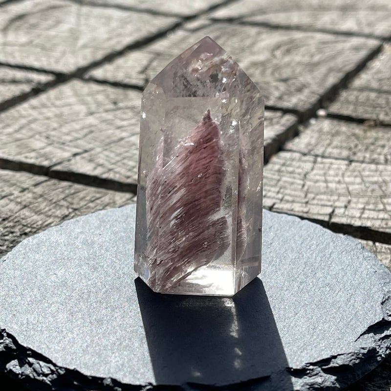 レアAAAグレードピンクリチウムクォーツ大きめタワーポイント