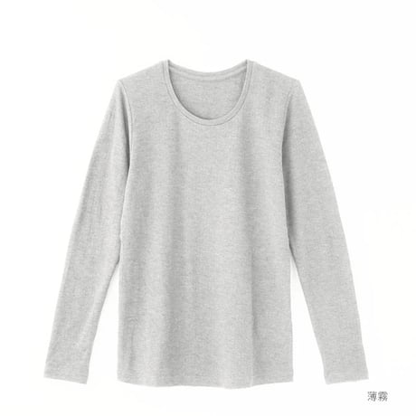 ［竹布 ］癒布（ゆふ）ラウンドネック