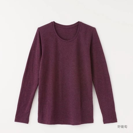 ［竹布 ］癒布（ゆふ）ラウンドネック