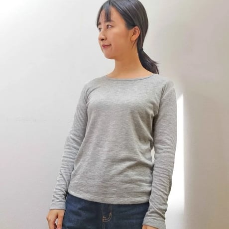 ［竹布 ］癒布（ゆふ）ラウンドネック