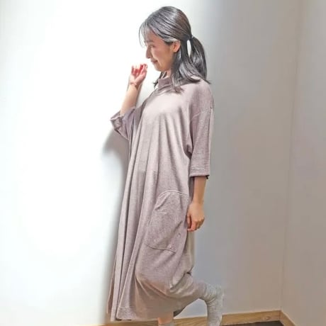 [竹布] 癒布ワンピース