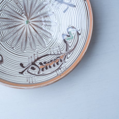 Horezu Pottery Fish Plate / Rumania