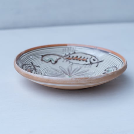 Horezu Pottery Fish Plate / Rumania