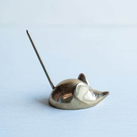 Mouse paper or Recipt Holder / Brass