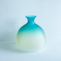 Green & Milky White flower Vase