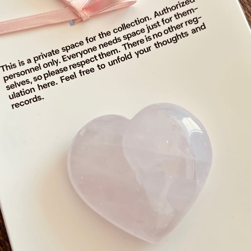 ペリウィンクル ローズクォーツ ハート ペリウィンクルローズクォーツ