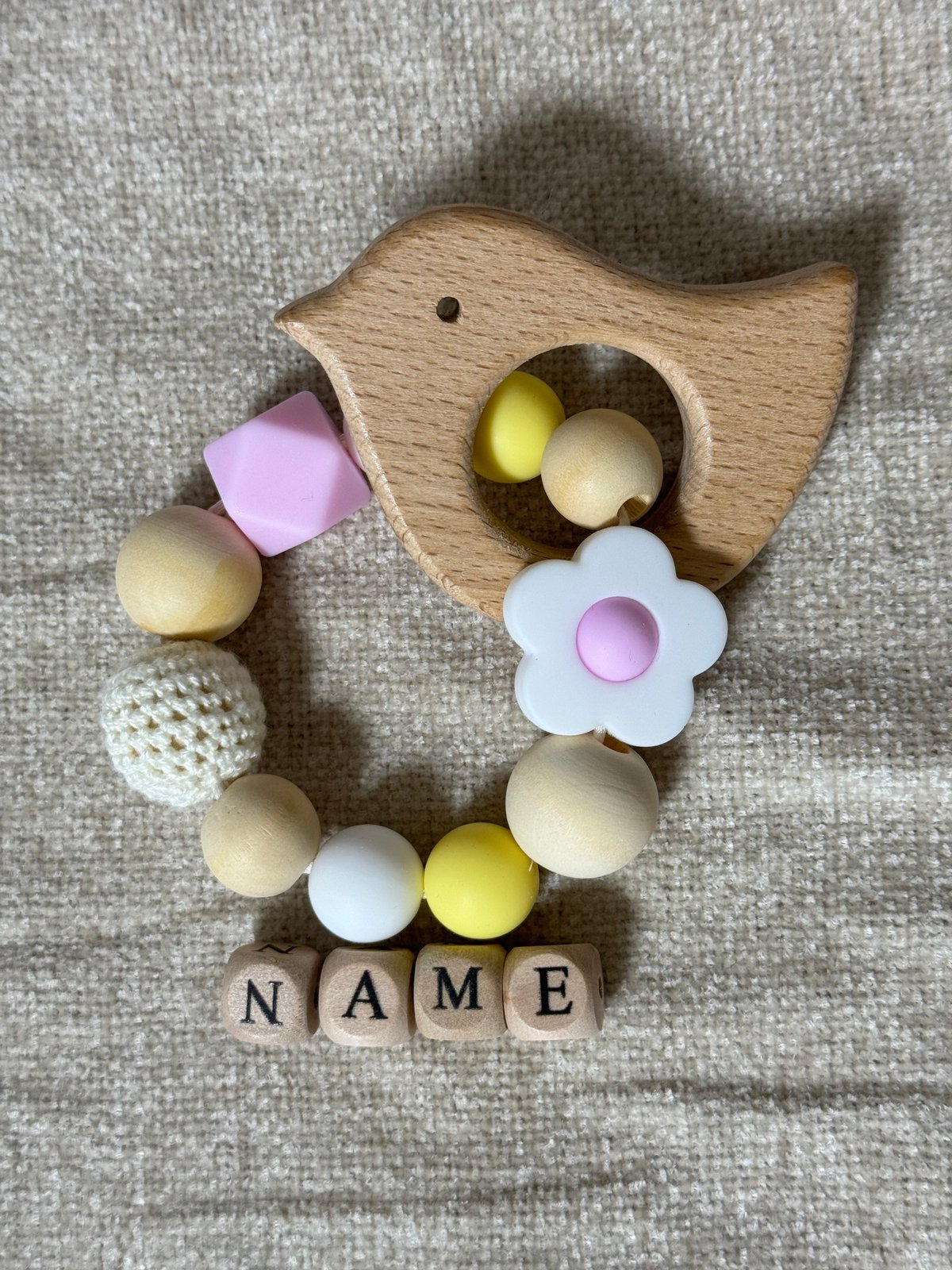 歯固め ひよこ お花 ピンク 黄色 イエロー TinyTeeth | Baby Mama