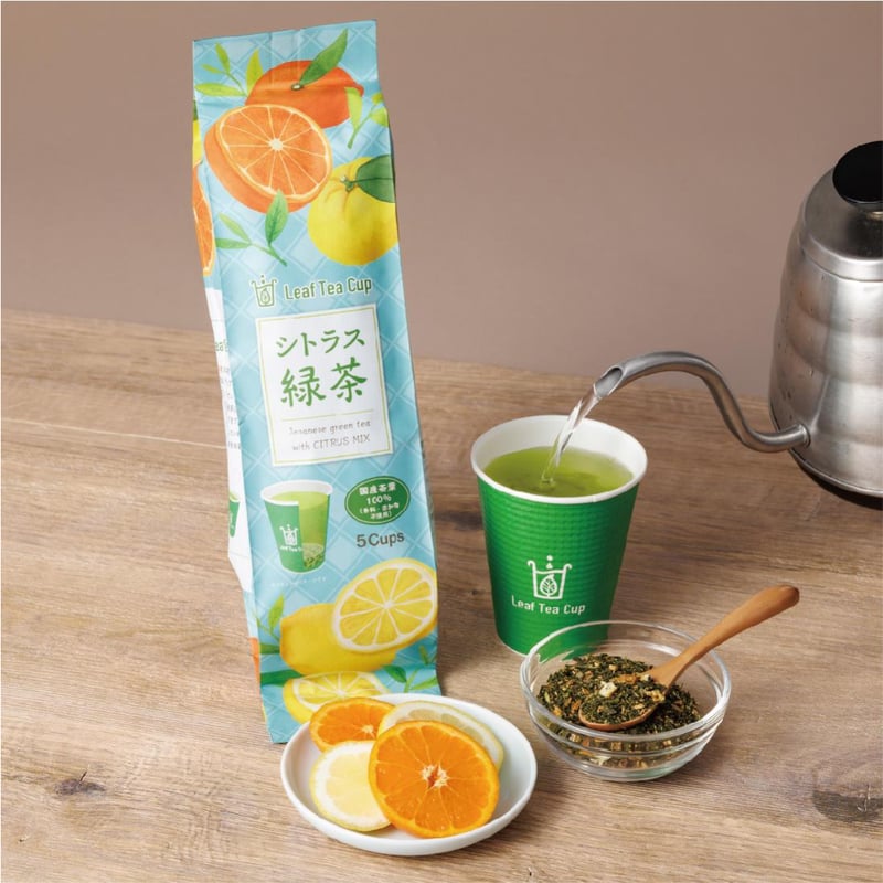 リーフティーカップ 5個入（シトラス緑茶・カカオほうじ茶・いちご和