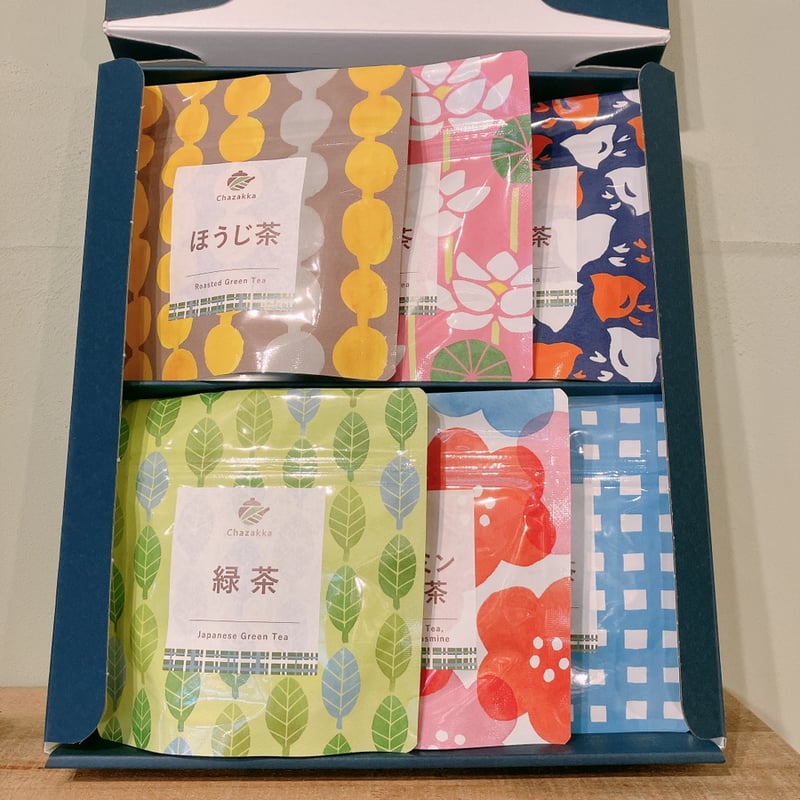茶雑菓厳選お茶】6点ギフトセット（緑茶/ほうじ茶/和紅茶/微