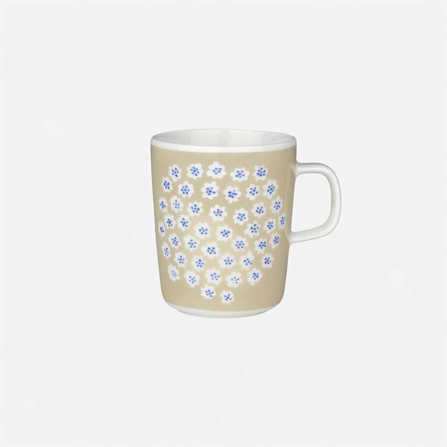 marimekko マグカップ250ml プケッティ（ベージュ×ブルー） | marimekko