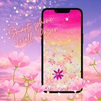 【秋季限定】スマートフォン壁紙 “夢見る秋桜”パターン2