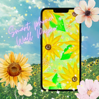 【夏季限定】スマートフォン壁紙 “Little Sunflowers”