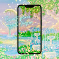 スマートフォン壁紙 ”Mystic Night Garden” パターン1