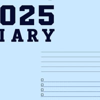 2025年シンプルデジタルダイアリー