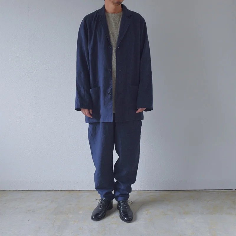 【新品未使用】リネン100%タックパンツ/yohaku /unisex yohaku-042-8.jpg