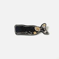 刺繍ブローチ / マッコウクジラ