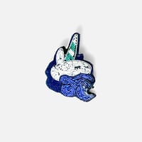 刺繍ブローチ / ユニコーン