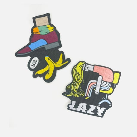刺繍パッチ / LAZY LADY