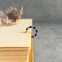 Lapis Lazuli coin earcuff