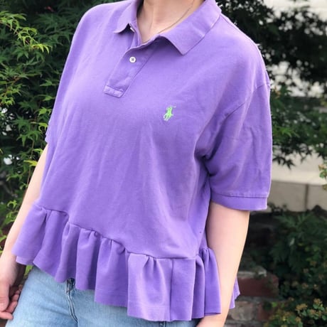 フリルポロ（purple）