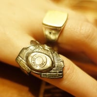 90's Vintage spoon ring/Harley-Davidson