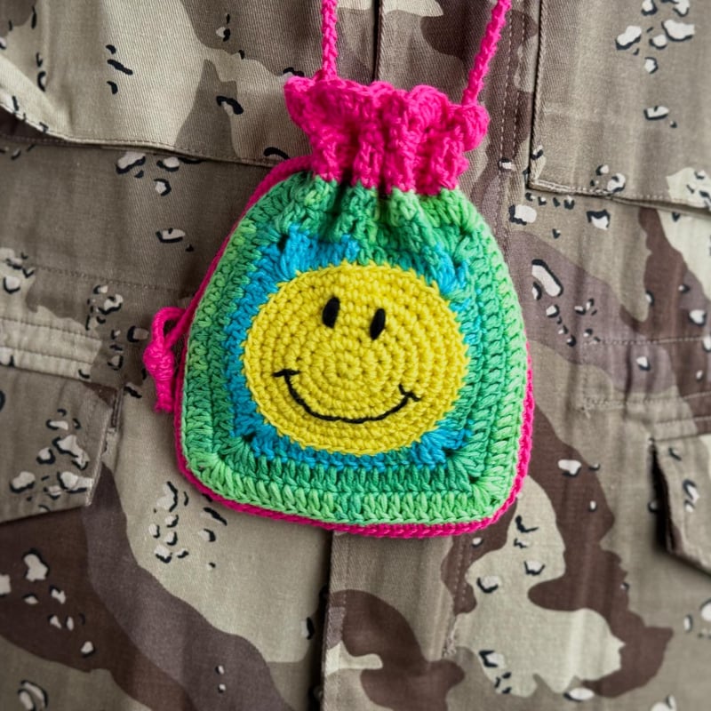 ハンドメイドニットポシェット（pink） | DUCK TIGER