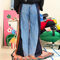 ドッキングデニム（navy×orange）
