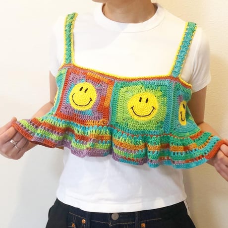 ハンドメイドニットビスチェ（スマイル）