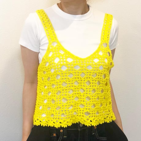 ハンドメイドニットビスチェ
