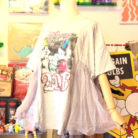 Tシャツ×シースルーTシャツ
