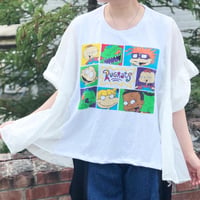 Tシャツ×ブラウス