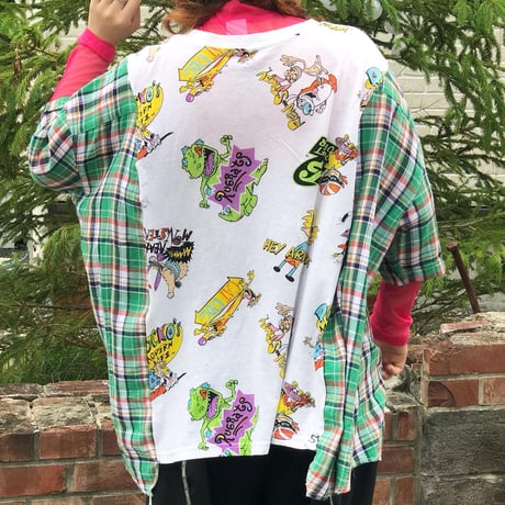 Tシャツ×シャツ