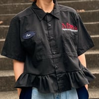 フリルワークシャツ