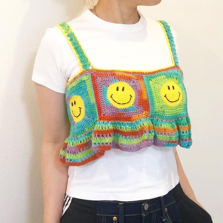 ハンドメイドニットビスチェ（スマイル）