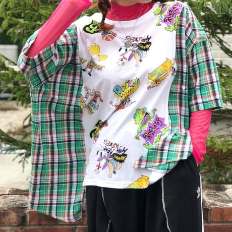 Tシャツ×シャツ