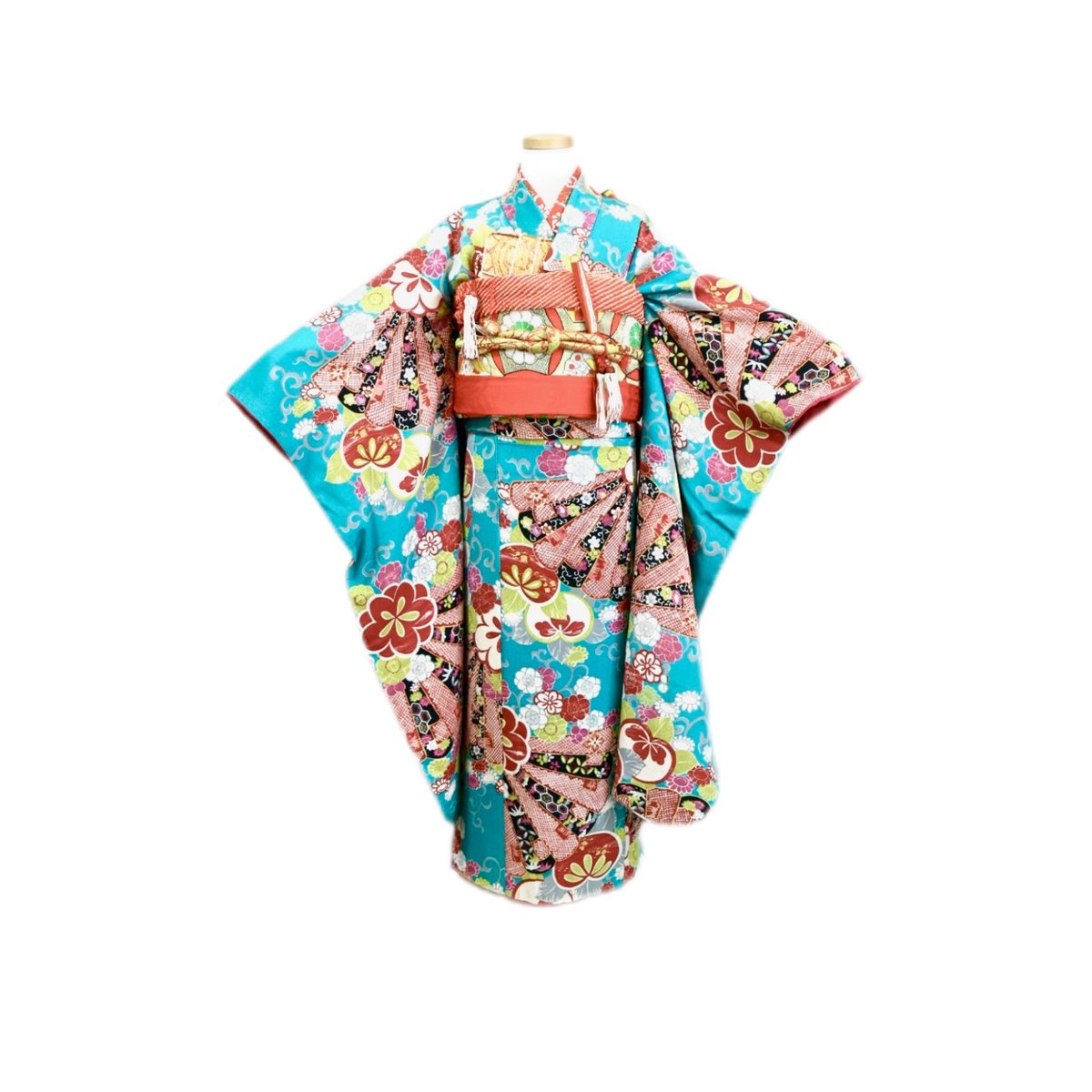 広島 七五三 着物 レンタル 7歳 女の子 アンティーク 正絹 出張着付