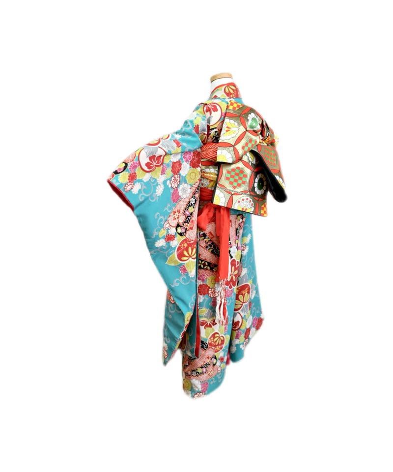 広島 七五三 着物 レンタル 7歳 女の子 アンティーク 正絹 出張