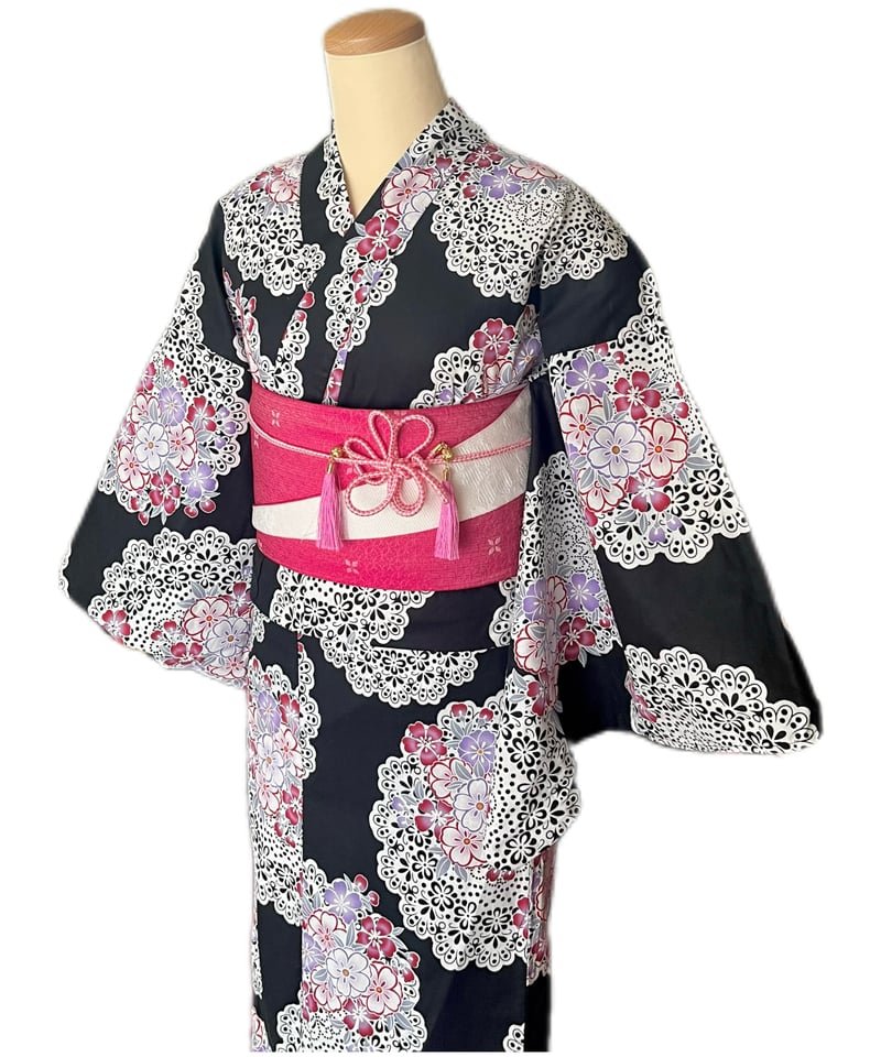 当店着付専用】とうかさん 夏祭り 花火大会 浴衣レンタルセット AB