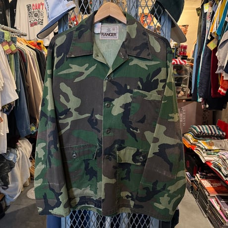 60s ヴィンテージ ウッドランドカモ カバーオール ジャケット グリーン 迷彩 60s ヴィンテージ ウッドランドカモ カバーオール ジャケット グリーン