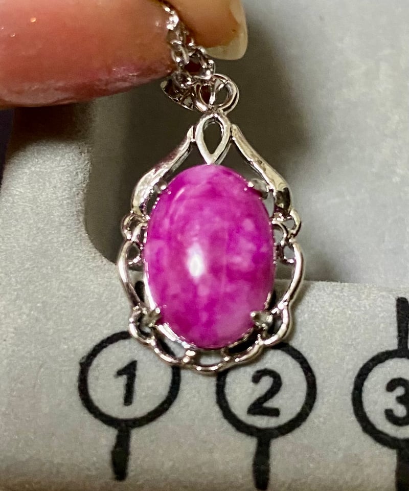 スギライト世界3大ヒーリングストーンネックレスアレルギー対応