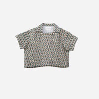 【son and daughter】OBIN COLLAR TOP