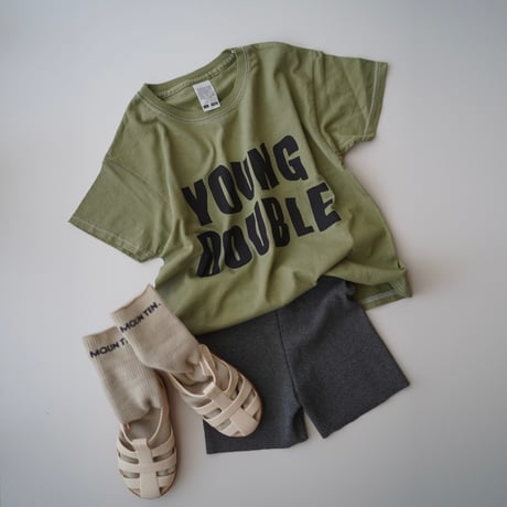 【YOUNG DOUBLE】Logo T-shirt (DOON LOGO)
