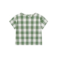 【organic zoo】Dill Gingham Boxy T-Shirt