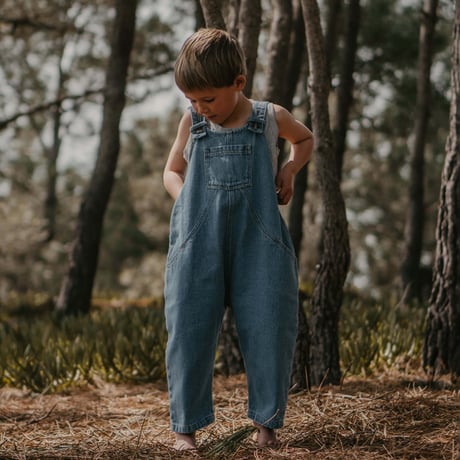 The Simple Folk】 The Oversized Denim Dungaree