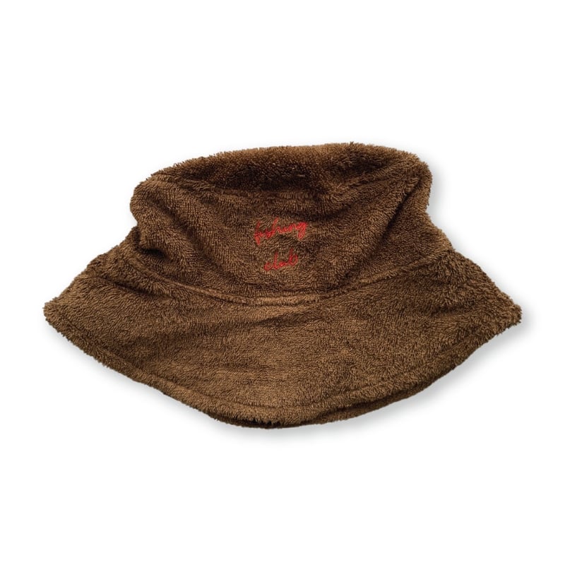 GROWN】'Fishing Club' Terry Bucket Hat - Mud |