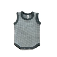 【MOUN TEN.】bicolor waffle tanktop