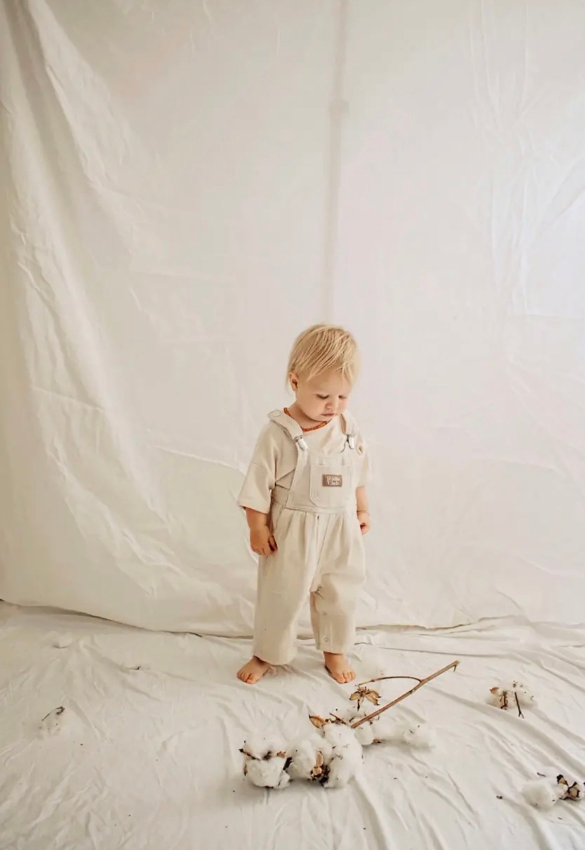Twin Collective】Bowie Bubble Overall - Natural