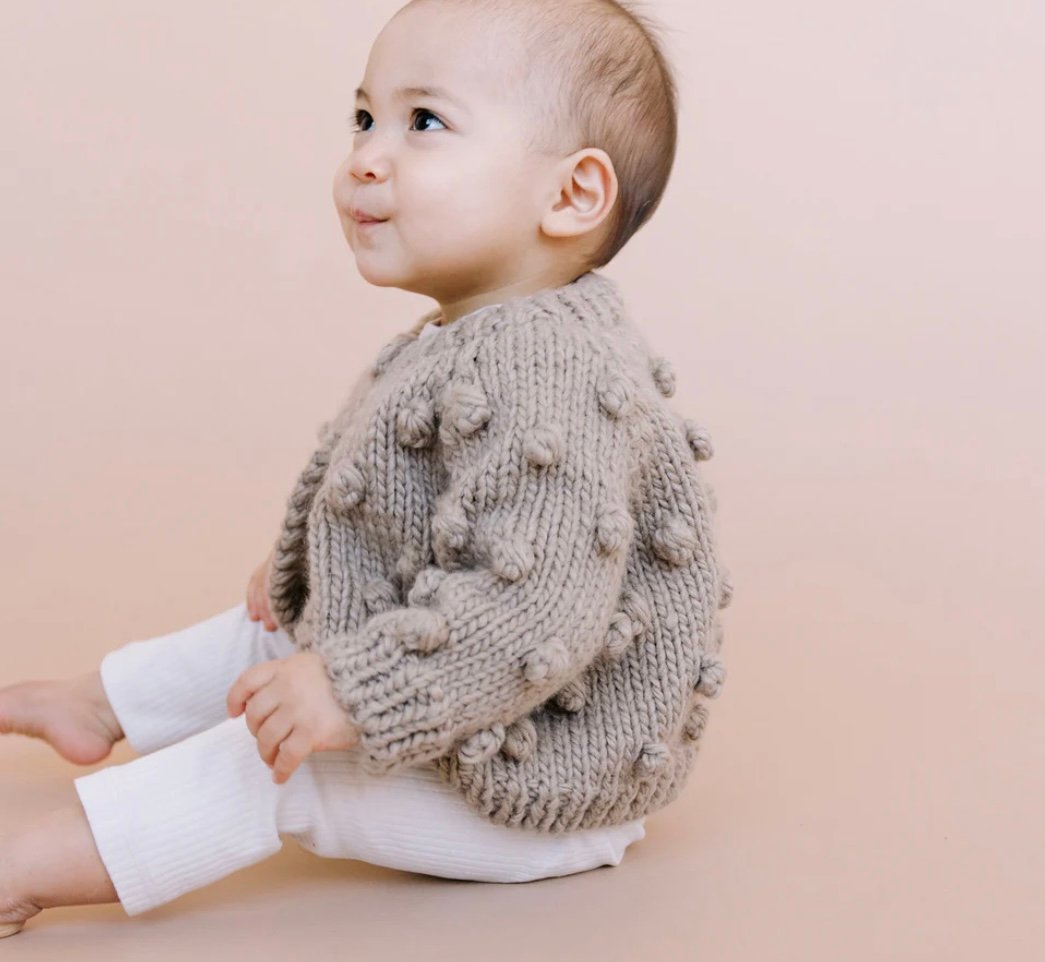 The Blueberry Hill】 Popcorn Cardigan Flax | すみれ草