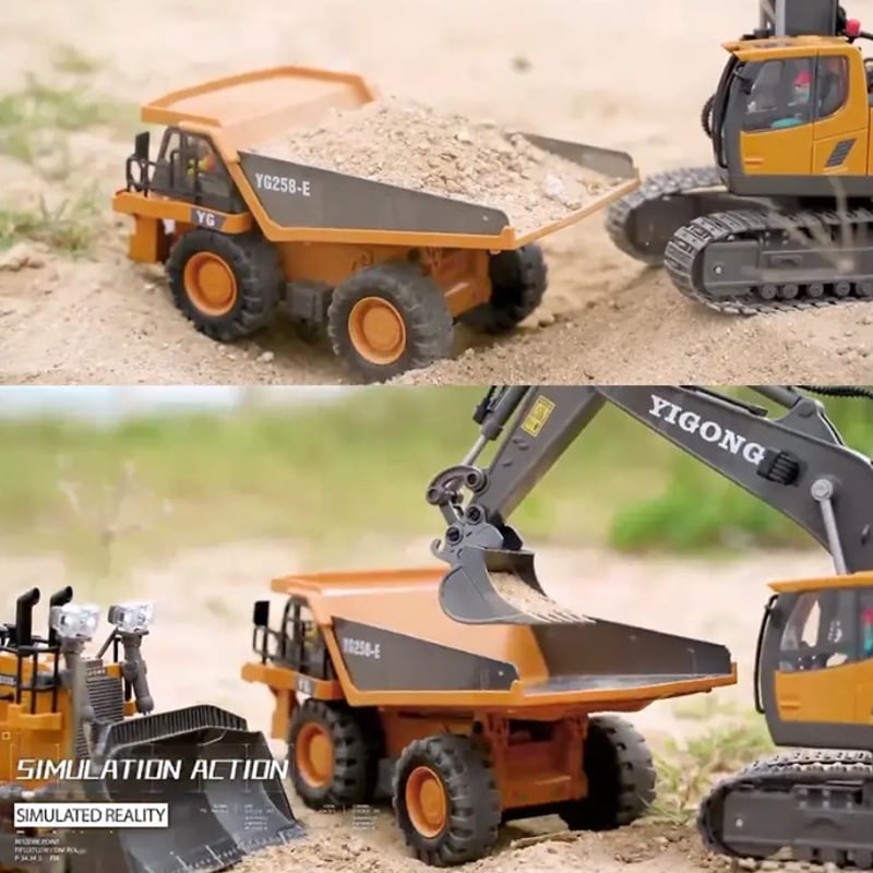 ラジコン 建設車両3点セット(ショベルカー ブルドーザー ラジコン 建設車両3点セット(ショベルカー ブルドーザー