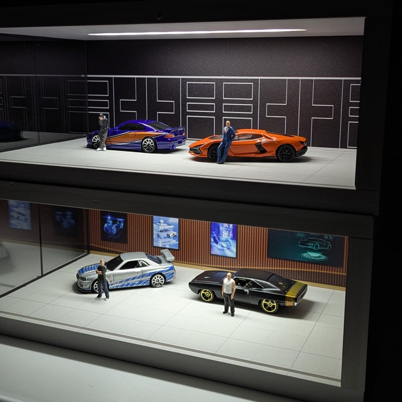 ミニカー ディスプレイ ショールーム 1/64スケール | WORLD TOYS